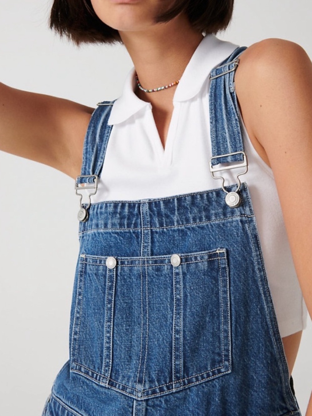 Sunday Best Overheard Denim Overalls Size XS Utility Workwear Streetwear Casual - Picture 3 of 11